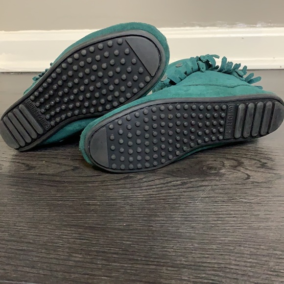 Limited edition! Minnetonka Boots Teal Suede 6 - Picture 5 of 6